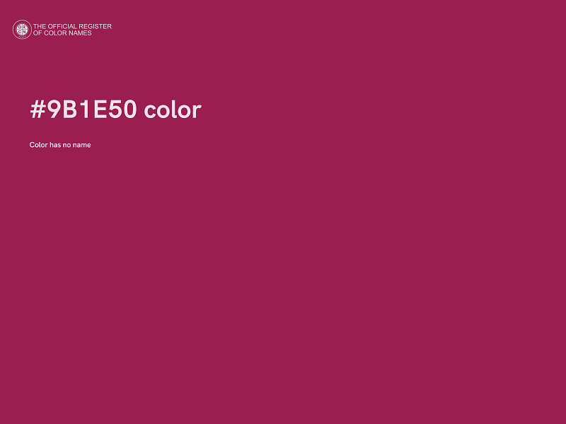 #9B1E50 color image