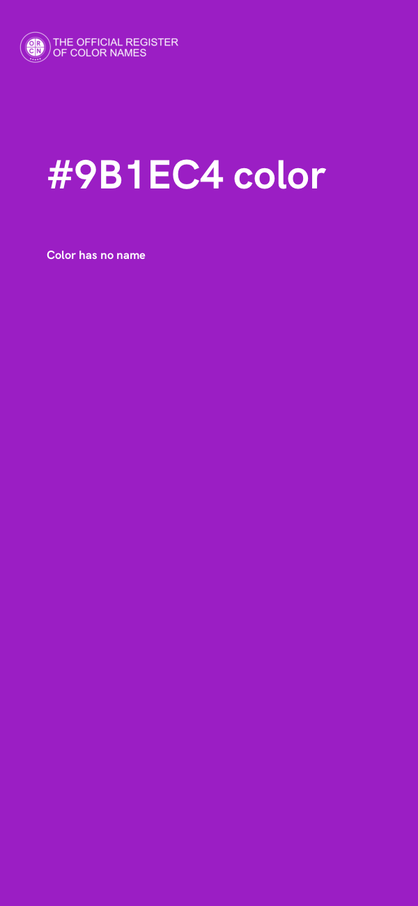 #9B1EC4 color image