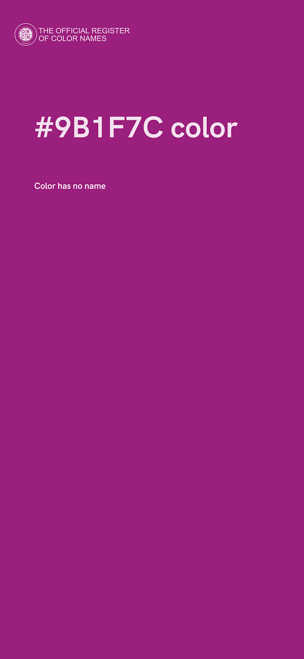 #9B1F7C color image