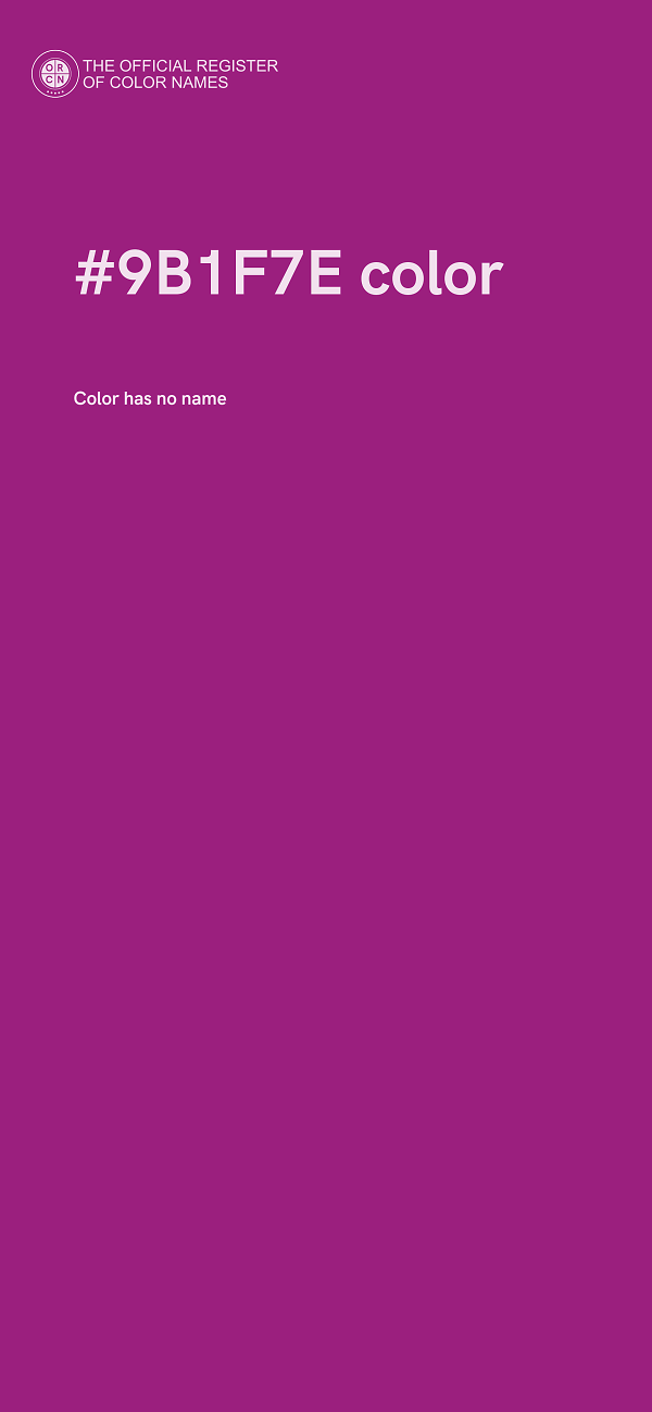 #9B1F7E color image