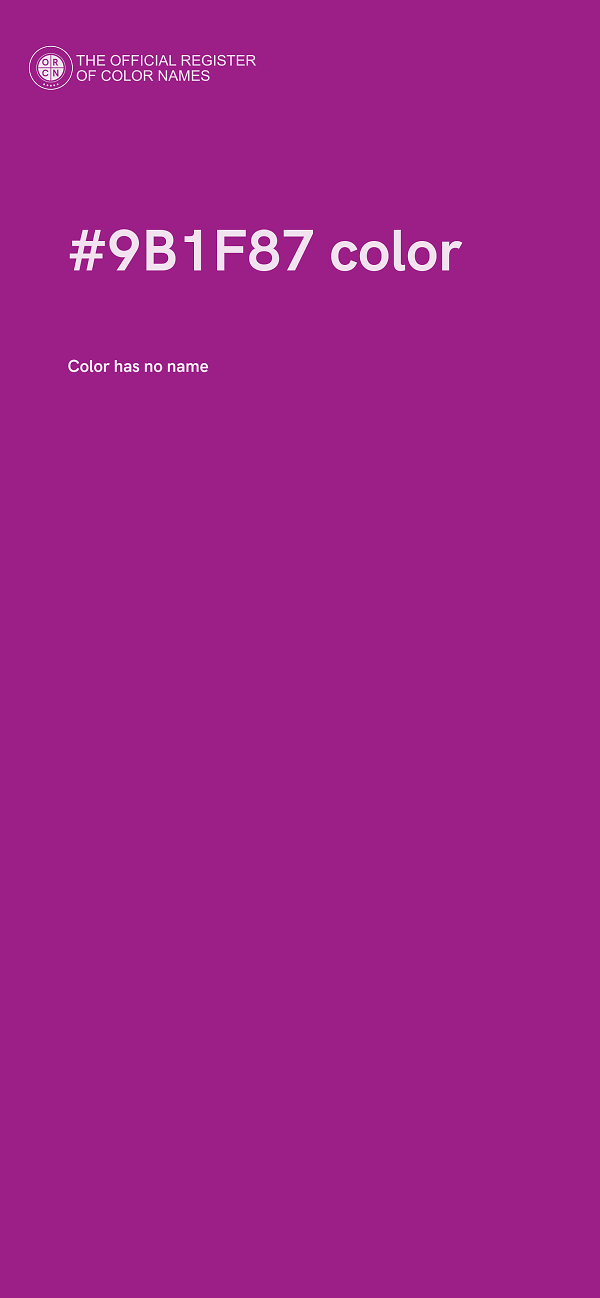 #9B1F87 color image