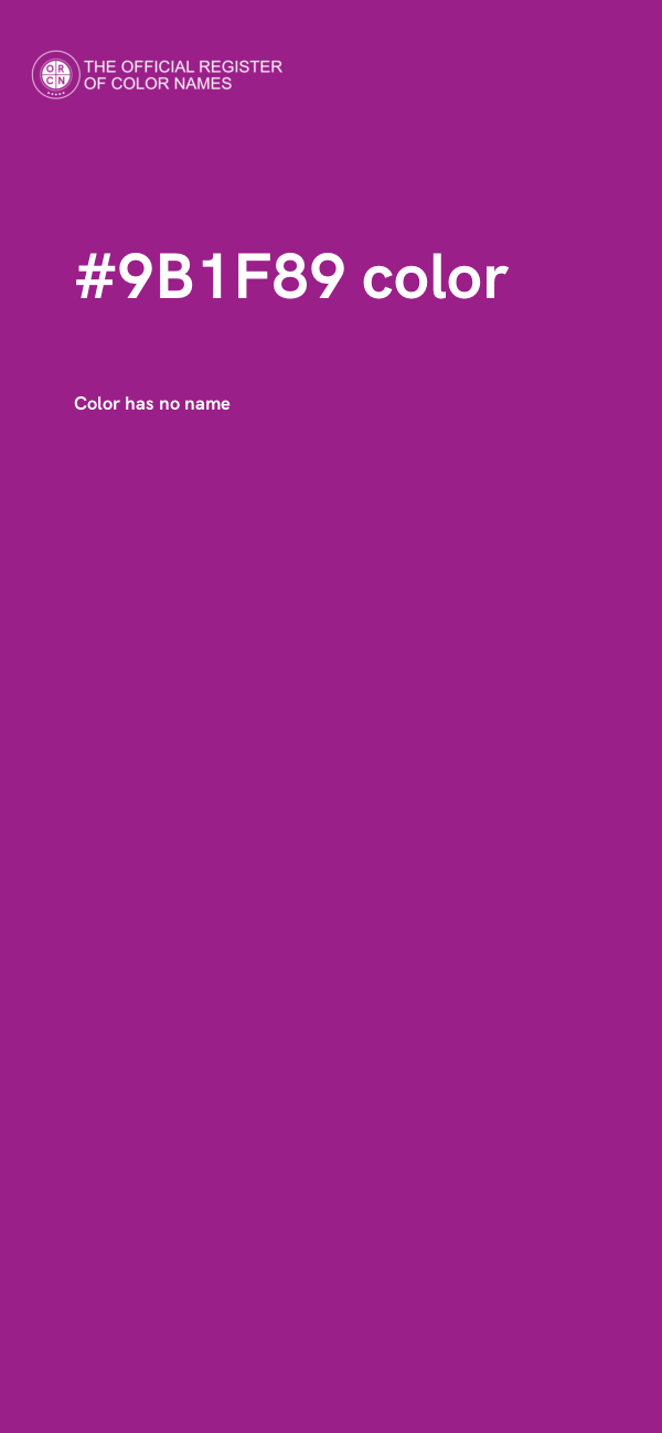 #9B1F89 color image