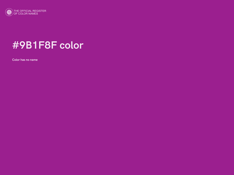 #9B1F8F color image