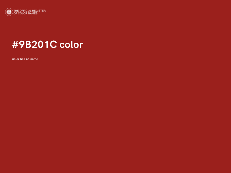 #9B201C color image