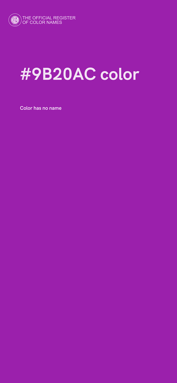 #9B20AC color image