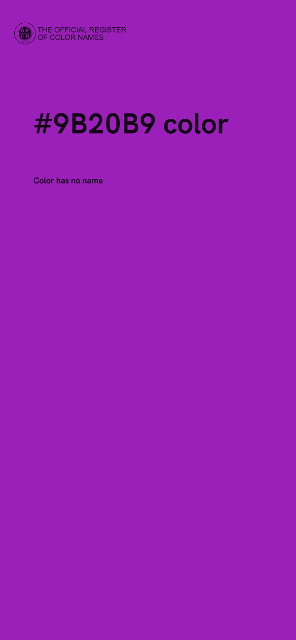#9B20B9 color image