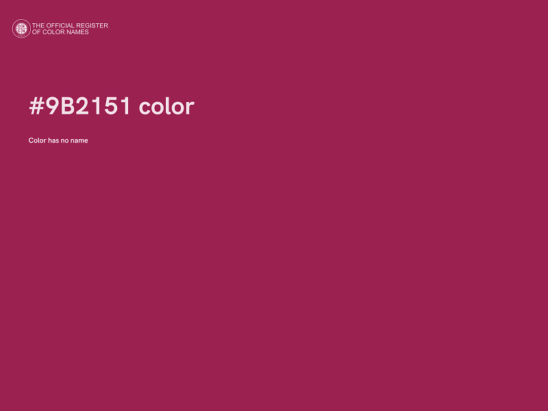 #9B2151 color image