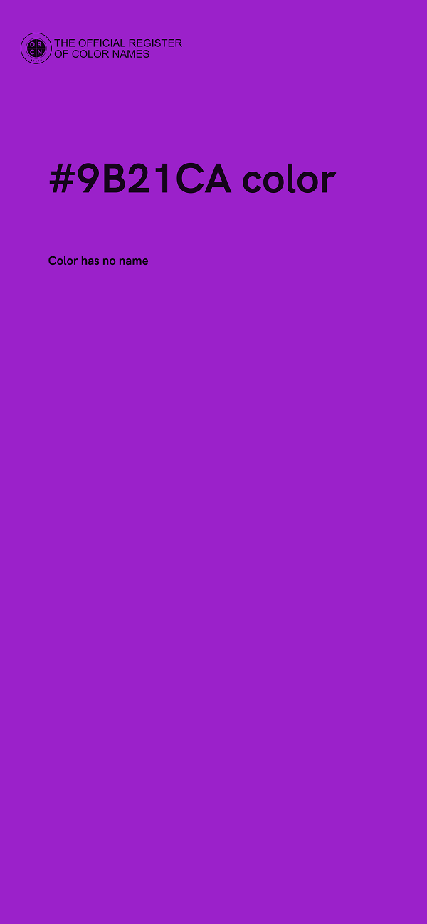 #9B21CA color image