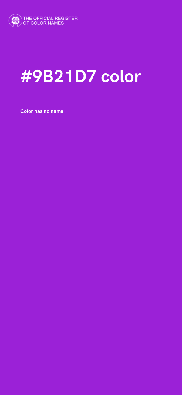 #9B21D7 color image