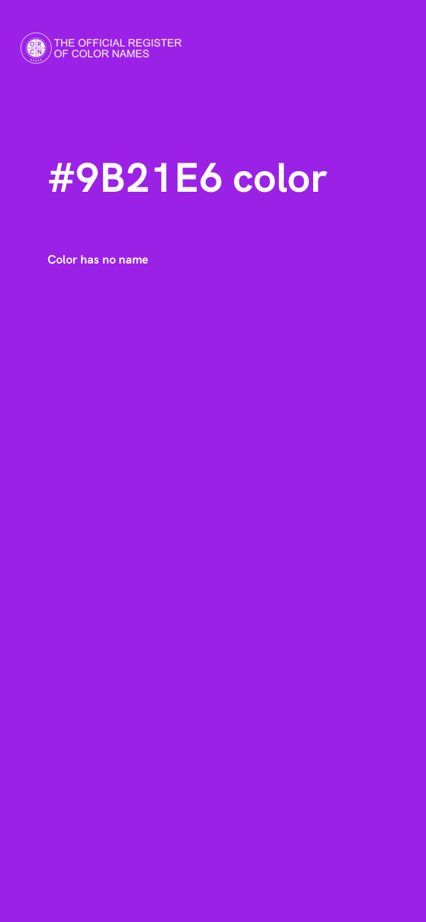 #9B21E6 color image