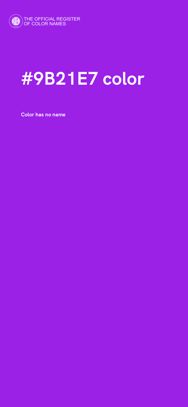 #9B21E7 color image