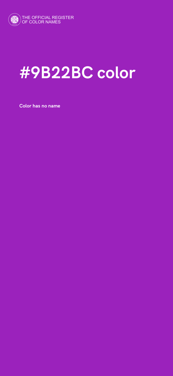 #9B22BC color image