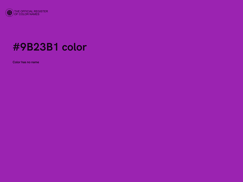 #9B23B1 color image