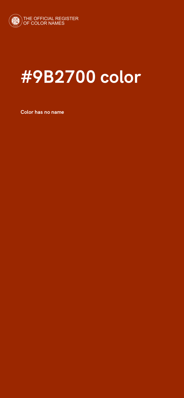 #9B2700 color image