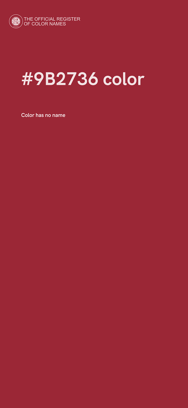 #9B2736 color image