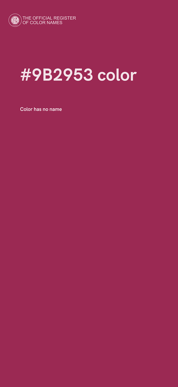#9B2953 color image