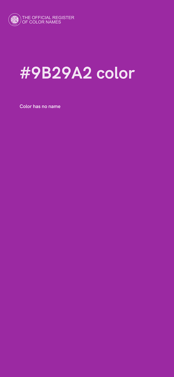 #9B29A2 color image
