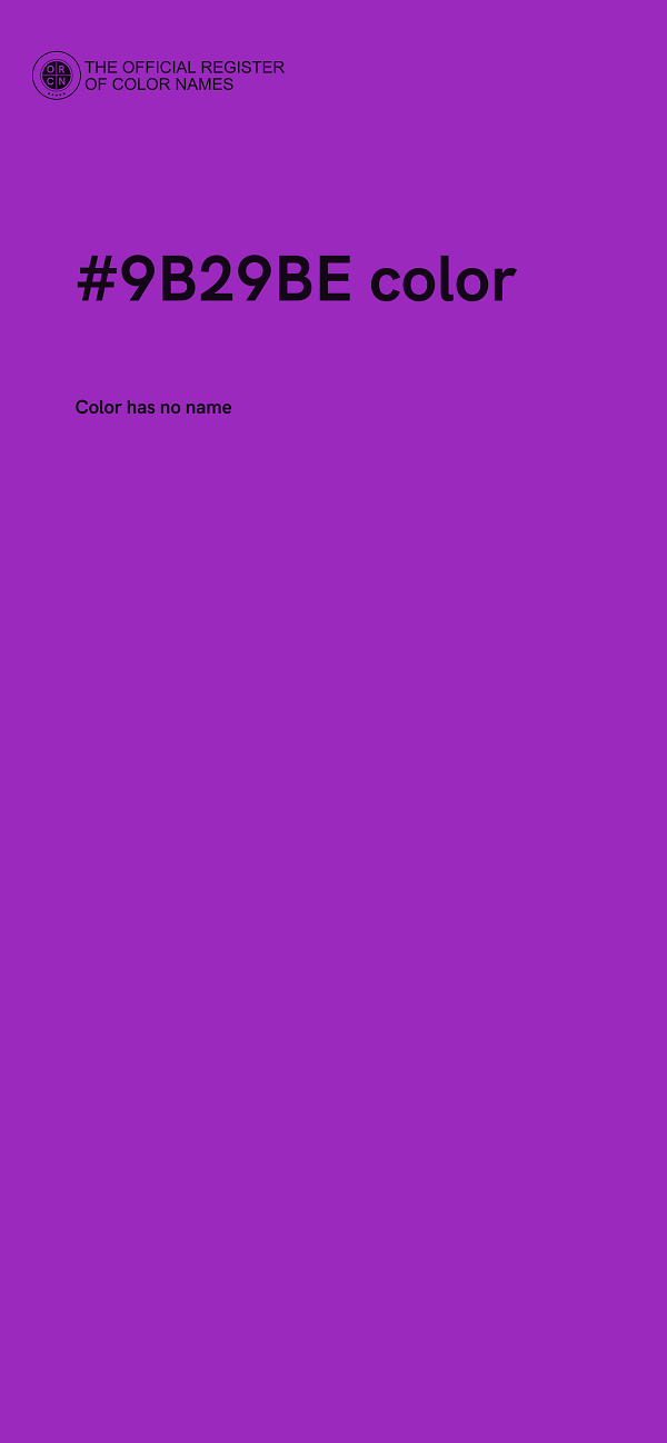 #9B29BE color image