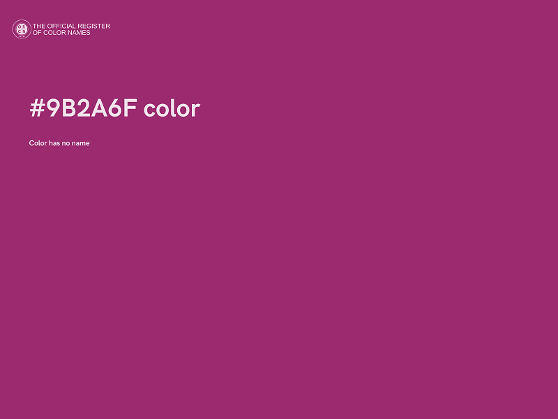 #9B2A6F color image