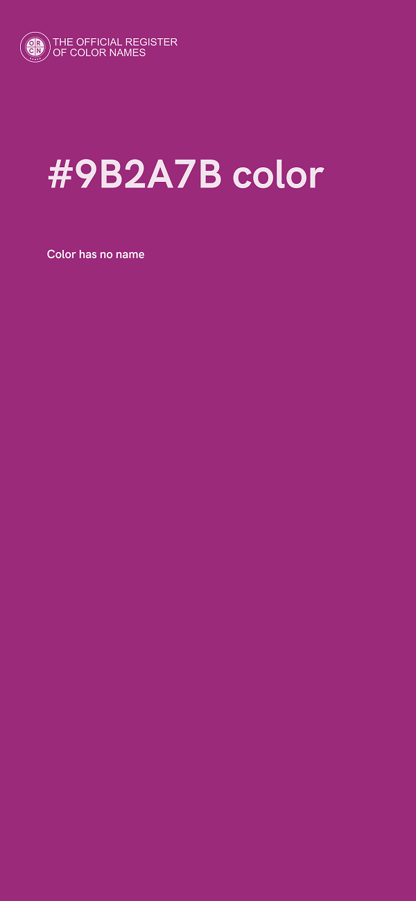 #9B2A7B color image