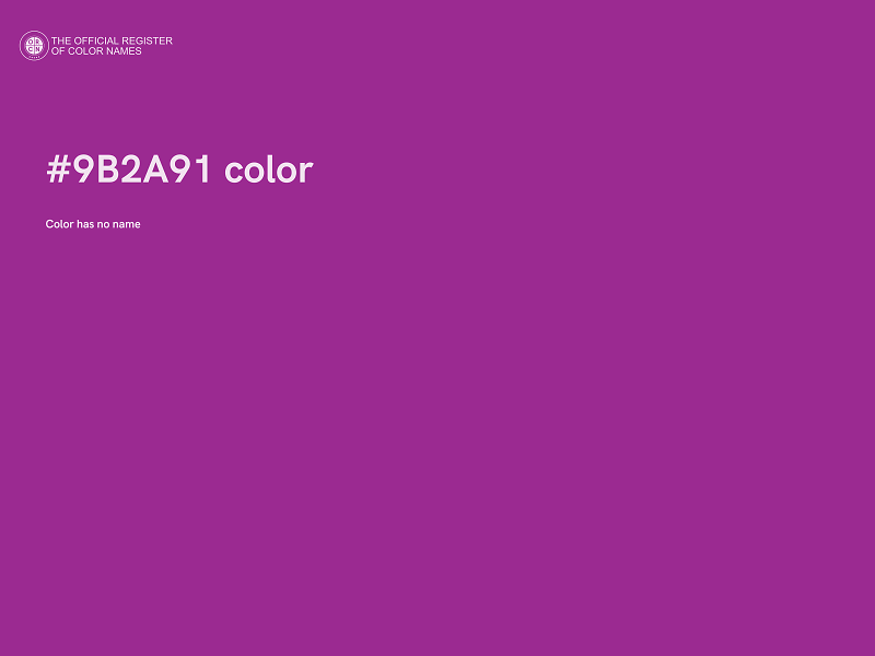 #9B2A91 color image