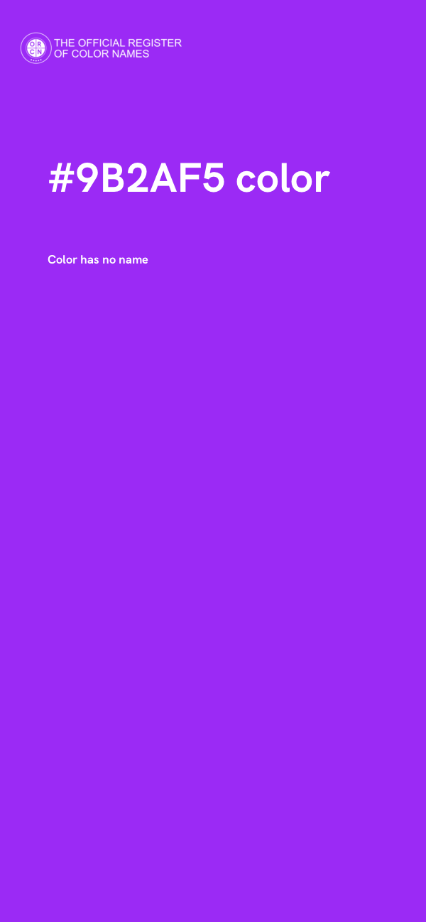 #9B2AF5 color image