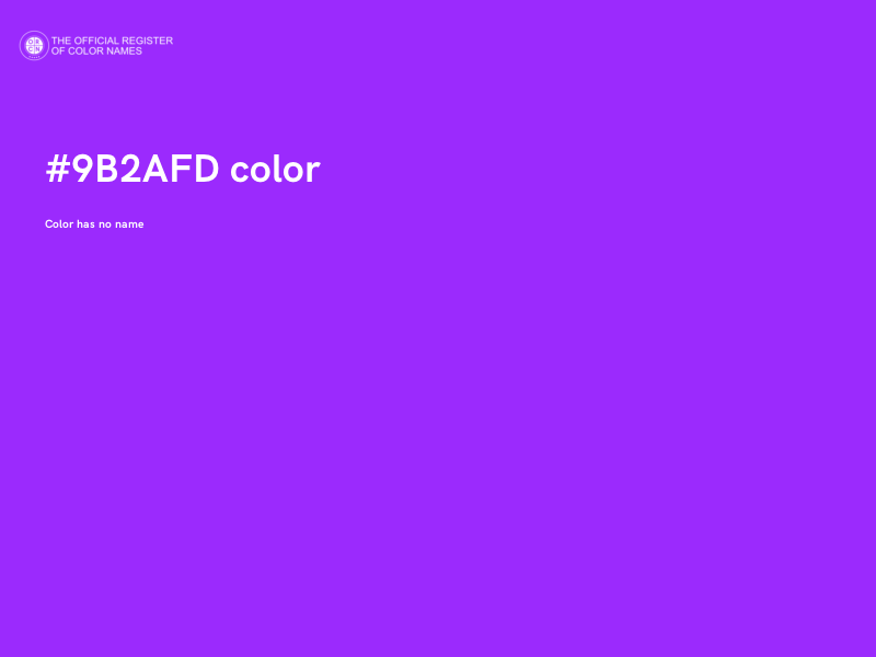 #9B2AFD color image