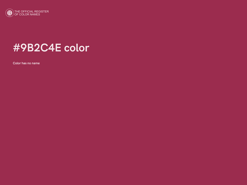 #9B2C4E color image