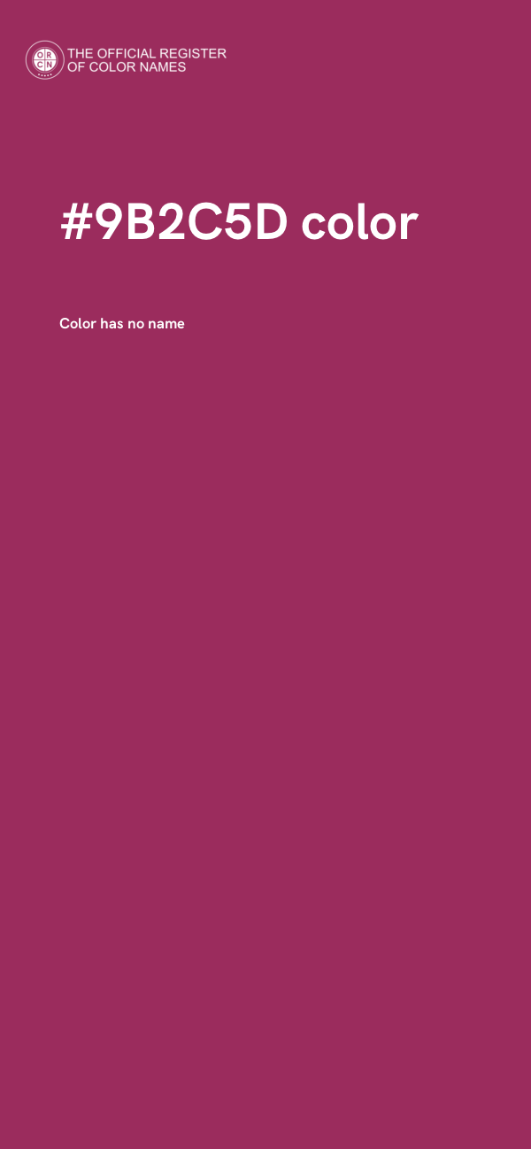 #9B2C5D color image