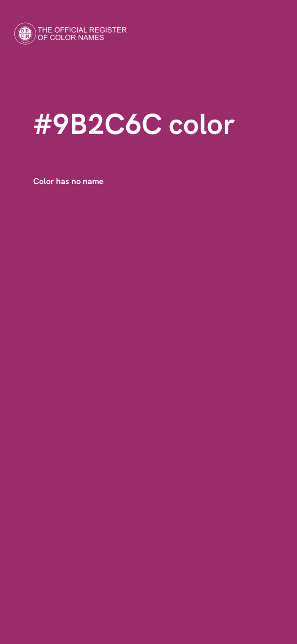 #9B2C6C color image