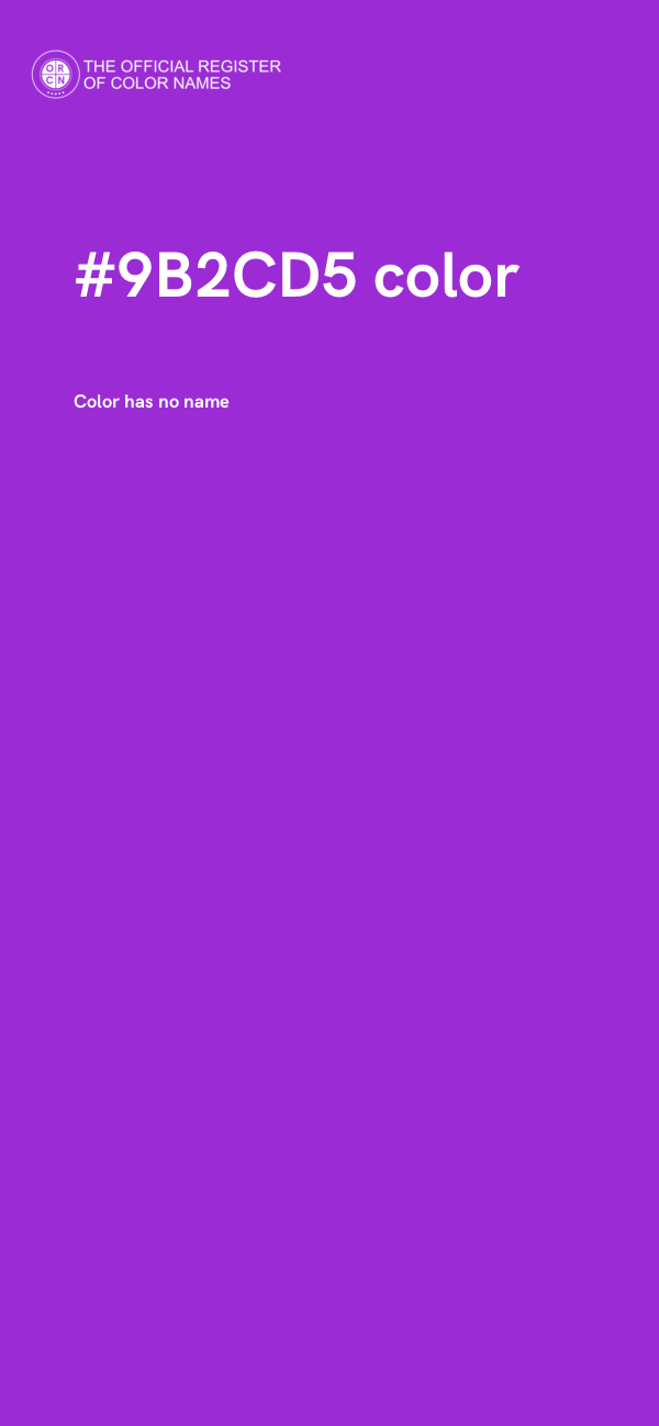 #9B2CD5 color image
