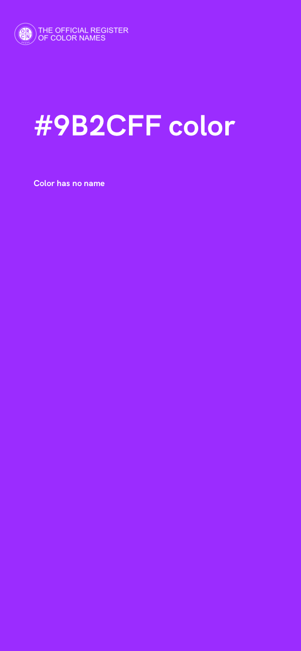 #9B2CFF color image