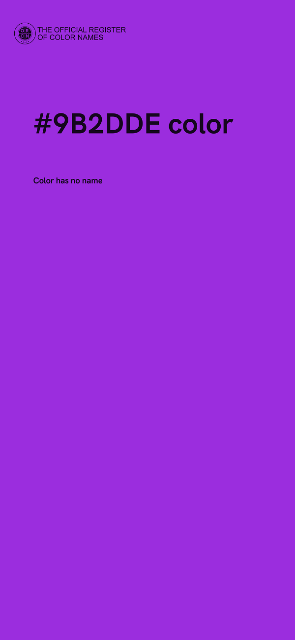 #9B2DDE color image