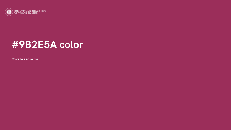 #9B2E5A color image