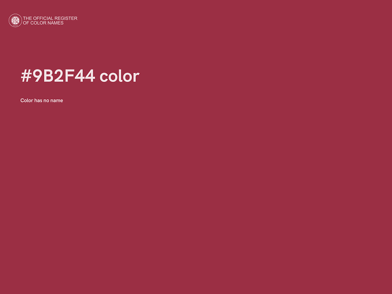 #9B2F44 color image