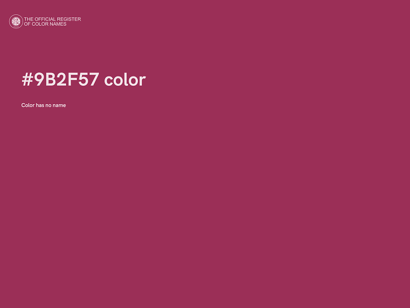 #9B2F57 color image