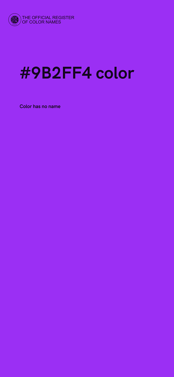 #9B2FF4 color image
