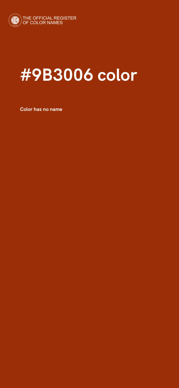 #9B3006 color image