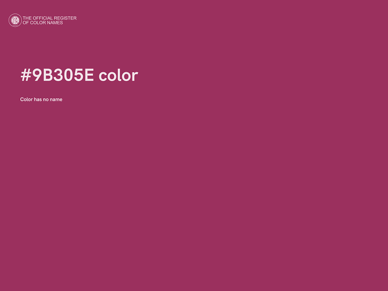 #9B305E color image