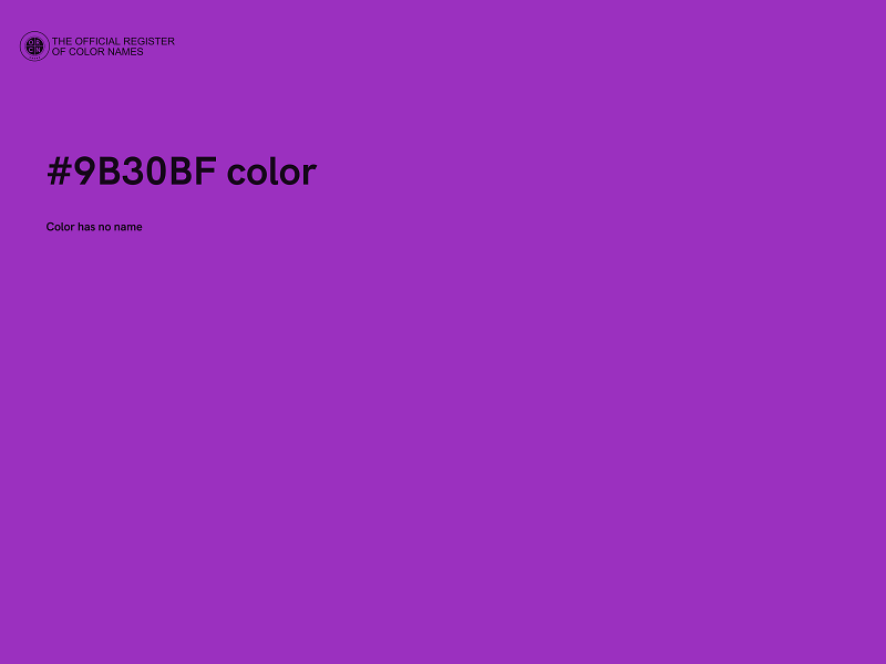 #9B30BF color image