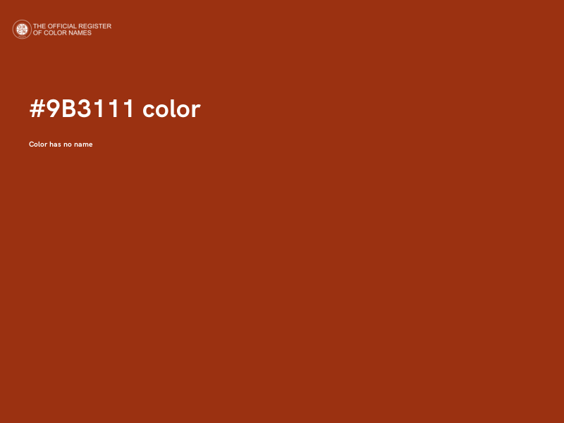 #9B3111 color image