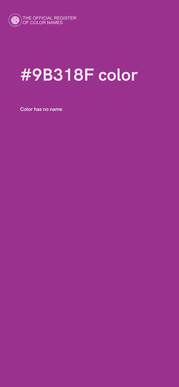 #9B318F color image