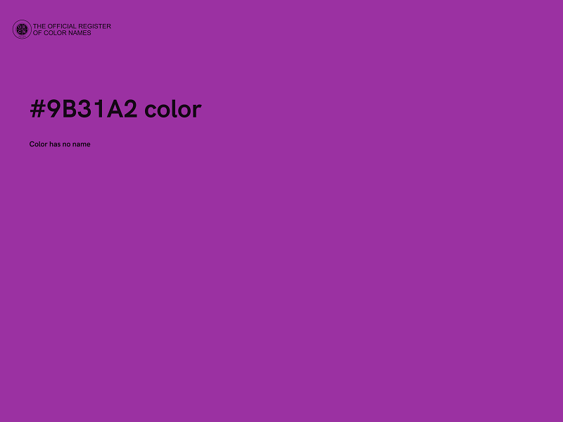 #9B31A2 color image