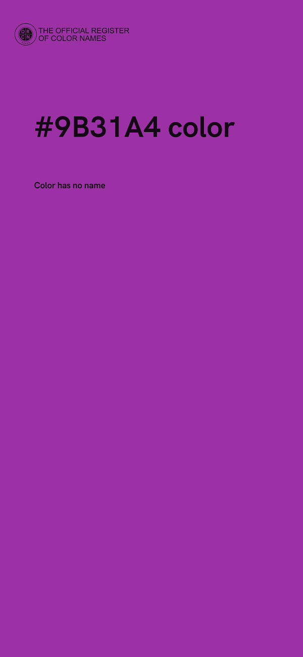 #9B31A4 color image