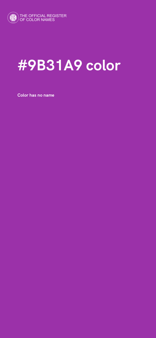 #9B31A9 color image