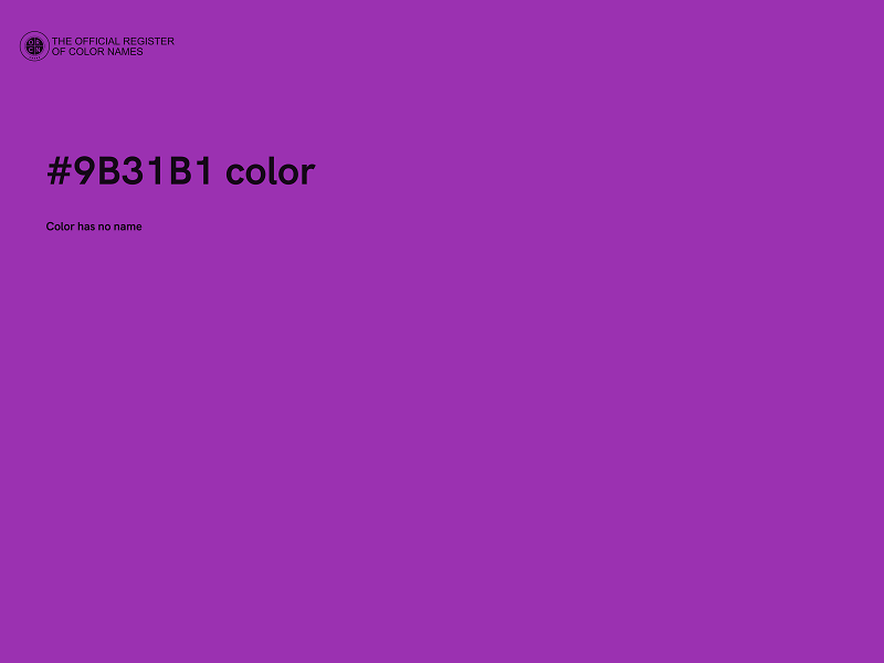 #9B31B1 color image
