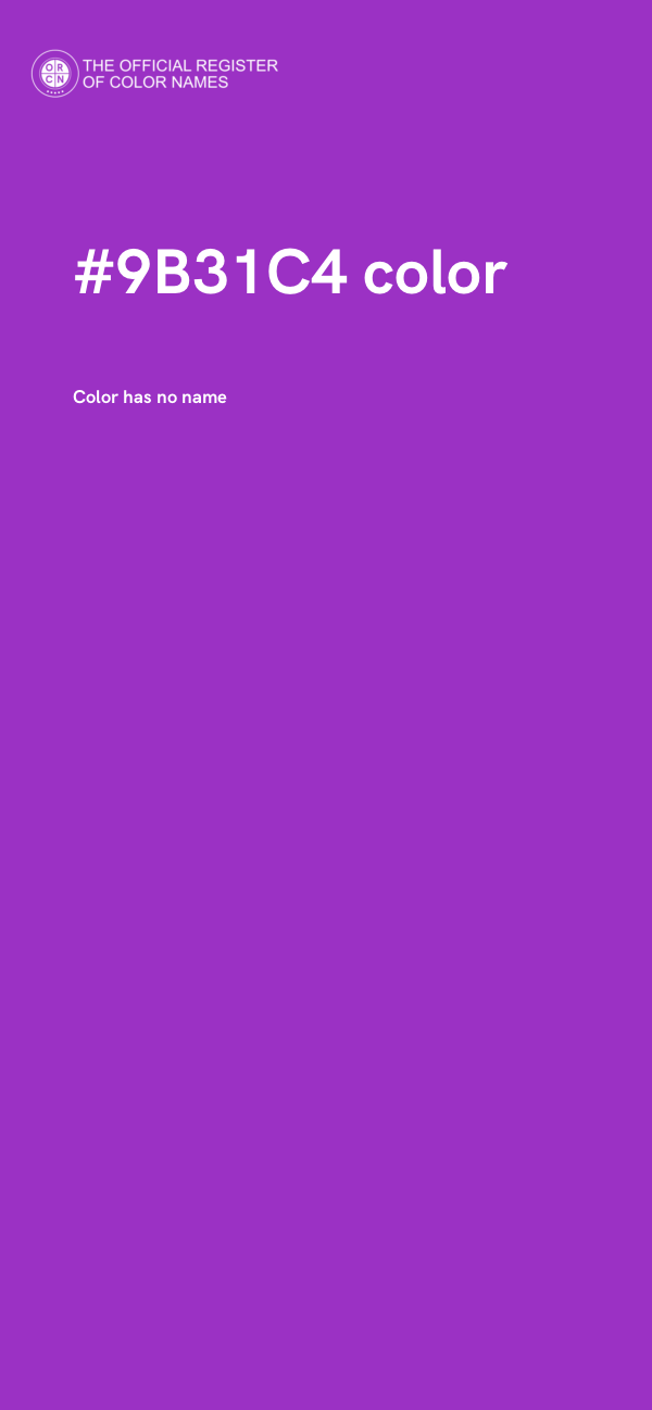 #9B31C4 color image