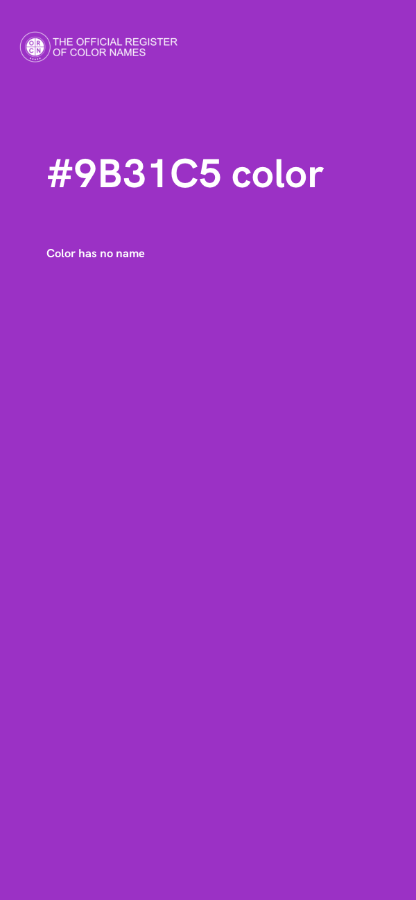 #9B31C5 color image