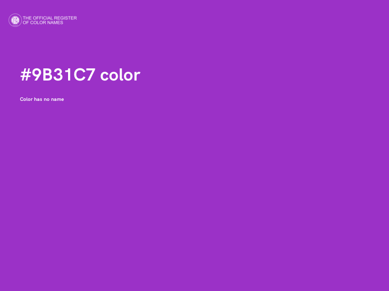 #9B31C7 color image