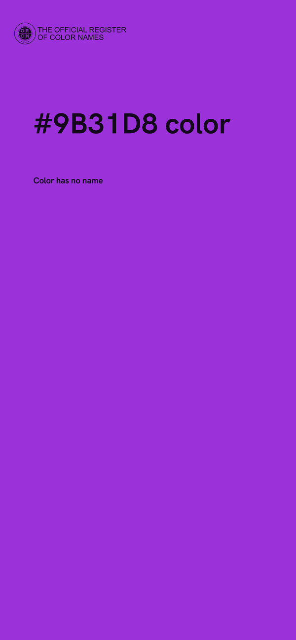#9B31D8 color image
